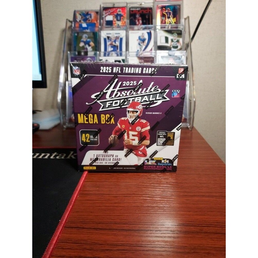 Panini 2025 Absolute Football NFL Trading Card Mega Box 42 Cards Mahomes II